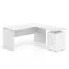 mesa en l 140x168 blanco mate work mesa fondo 68cm con alacajones 1