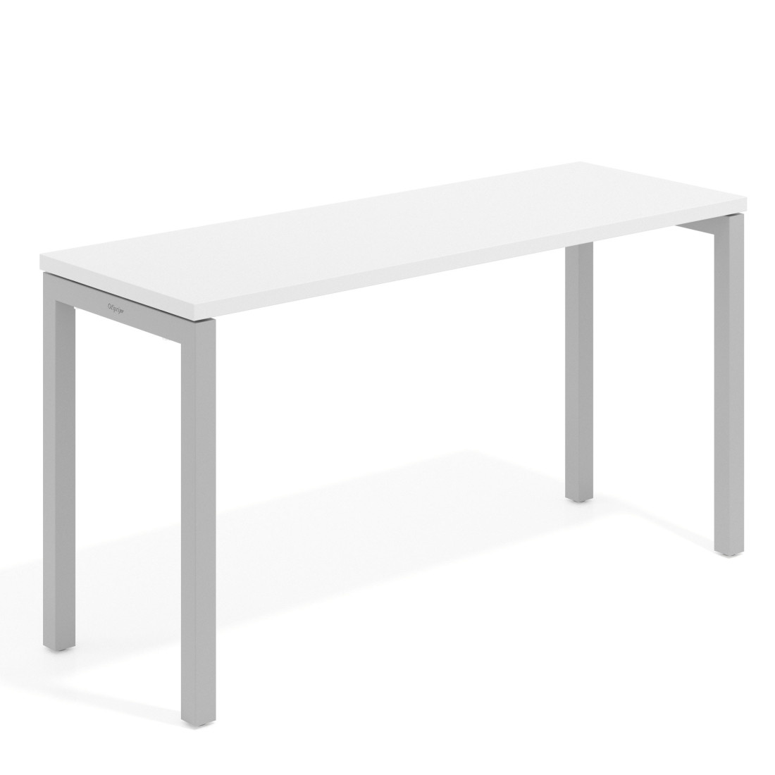 mesa de escritorio 100x50 blanco mate kube mesa individual fondo 50cm recto 1