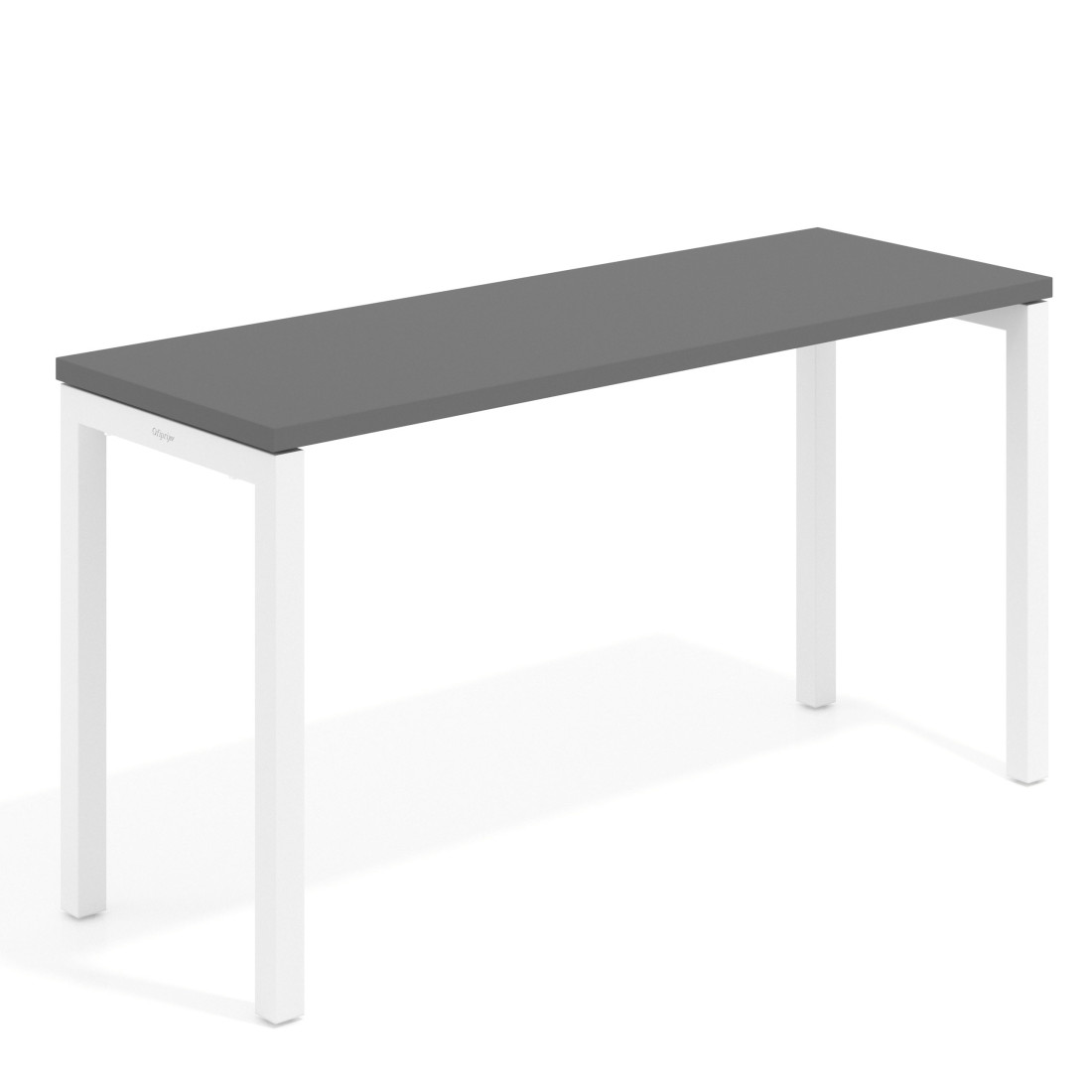 mesa de escritorio 68x50 gris tormenta kube mesa individual fondo 50cm recto 1