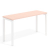 mesa de escritorio 100x50 rosa nube kube mesa individual fondo 50cm recto 1