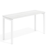 Mesa de formación fondo 50cm Kube estructura blanco - ALBO, 68x50