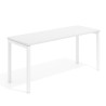 mesa de escritorio 100x60 blanco mate kube mesa individual fondo 60cm recto 1