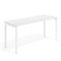 Mesa de escritorio pequeña Kube fondo 60cm estructura blanca - ALBO, 140X60