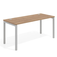 Mesa de oficina Kube fondo 68cm estructura aluminio - NATURALE, 160x68