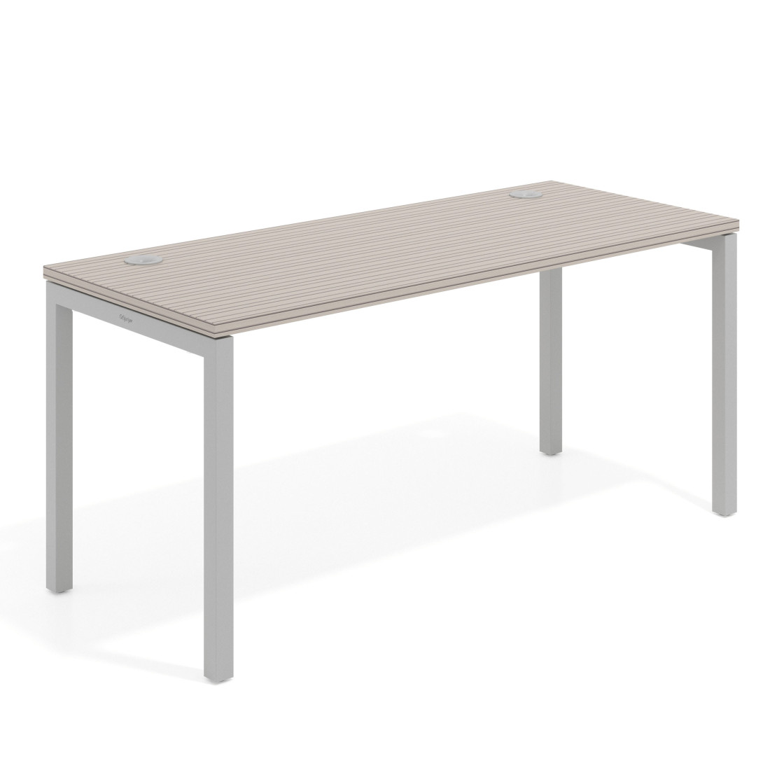 mesa de escritorio 100x68 rayado coco kube mesa individual fondo 68cm recto 1