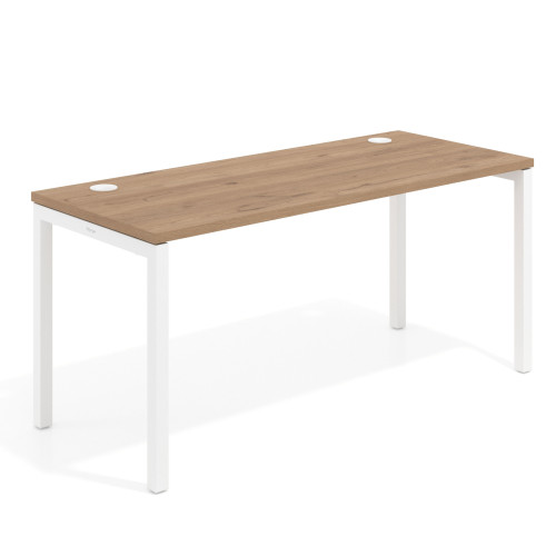 Mesa de oficina Kube fondo 68cm estructura blanca - 100x68
