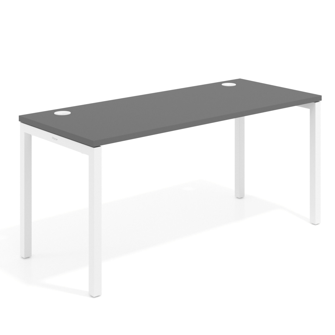 mesa de escritorio 100x68 gris tormenta kube mesa individual fondo 68cm recto 1