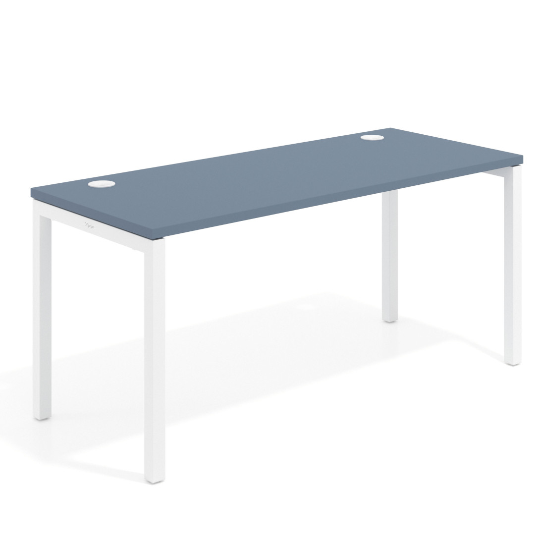 mesa de escritorio 100x68 azul talco kube mesa individual fondo 68cm recto 1