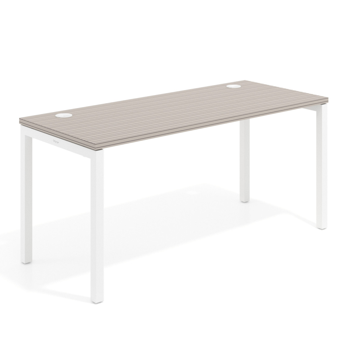 mesa de escritorio 100x68 rayado coco kube mesa individual fondo 68cm recto 1