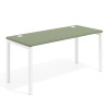 mesa de escritorio 100x68 rayado sauce kube mesa individual fondo 68cm recto 1