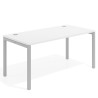 mesa de escritorio 100x80 blanco mate kube mesa individual fondo 80cm recto 1