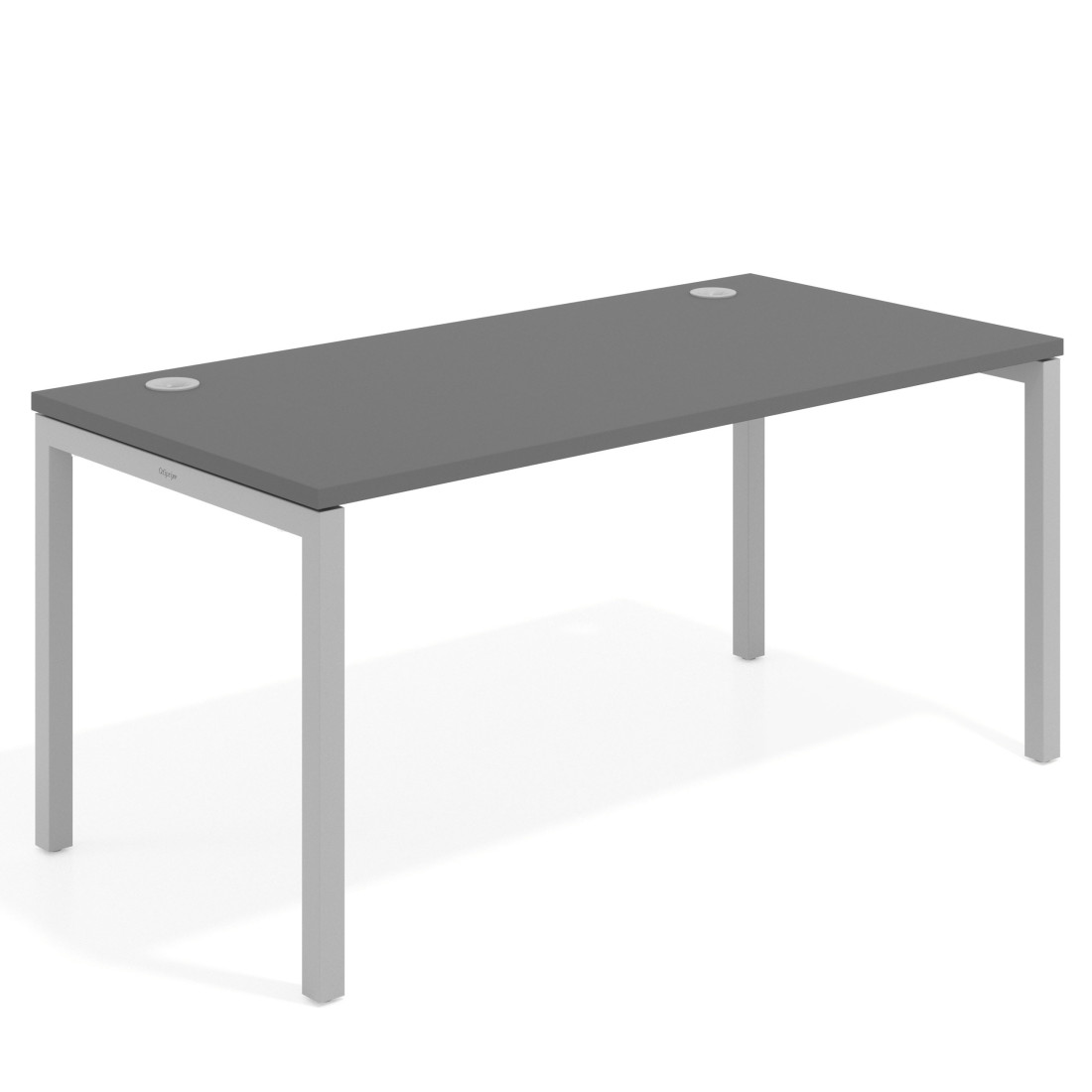 mesa de escritorio 140x80 gris tormenta kube mesa individual fondo 80cm recto 1