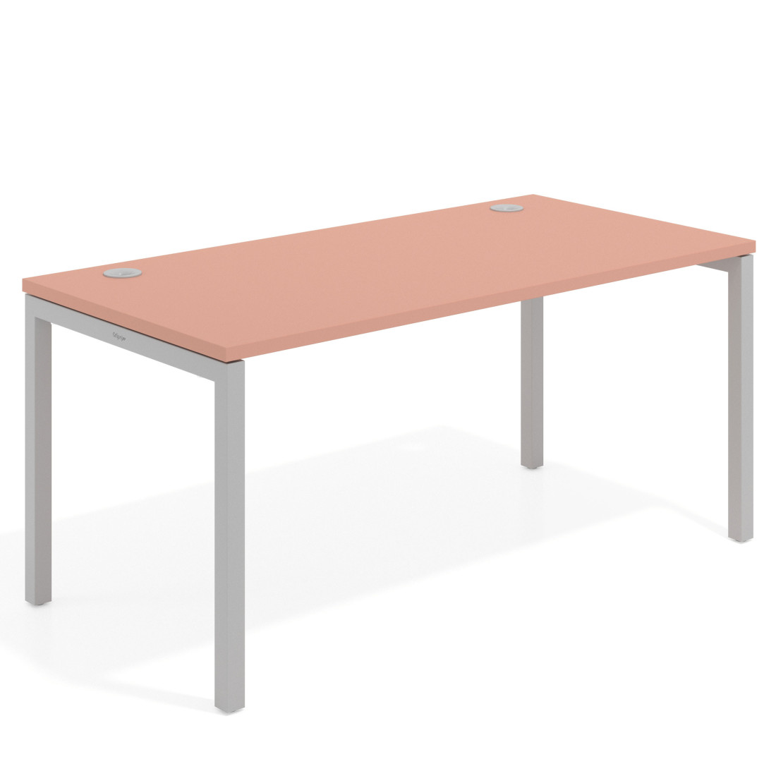 mesa de escritorio 100x80 rosa talco kube mesa individual fondo 80cm recto 1