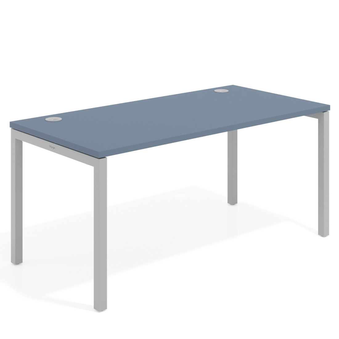 mesa de escritorio 100x80 azul talco kube mesa individual fondo 80cm recto 1