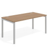 mesa de escritorio 100x80 rayado natural kube mesa individual fondo 80cm recto 1
