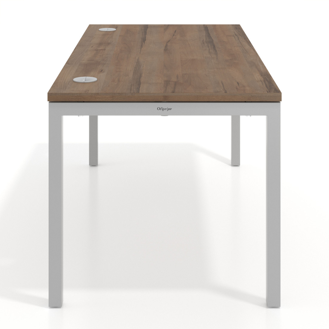 Mesa de oficina Kube fondo 80cm estructura aluminio