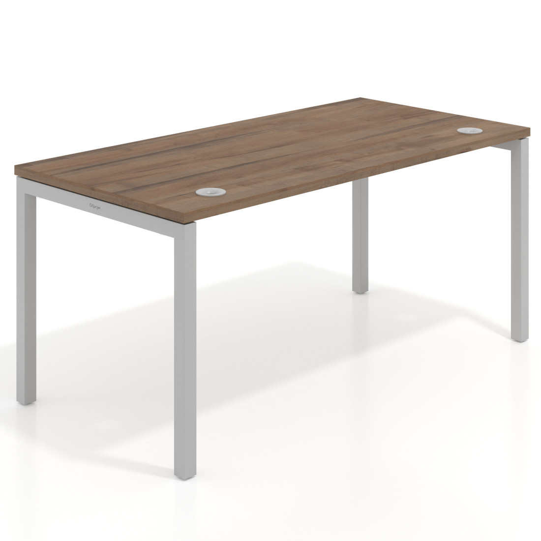 Mesa de oficina Kube fondo 80cm estructura aluminio