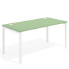 mesa de escritorio 100x80 verde talco kube mesa individual fondo 80cm recto 1