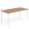 mesa de escritorio 100x80 rayado natural kube mesa individual fondo 80cm recto 1
