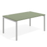 mesa de escritorio 100x100 rayado sauce kube mesa individual fondo 100cm recto 1
