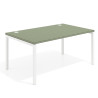 mesa de escritorio 100x100 rayado sauce kube mesa individual fondo 100cm recto 1