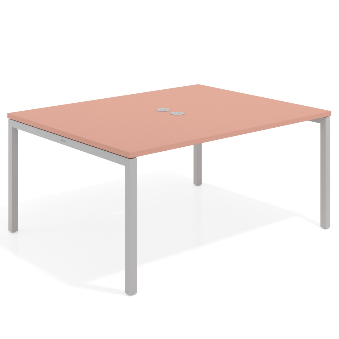 mesa co working 120x126 rosa talco kube mesa coworking fondo 126cm recto 1