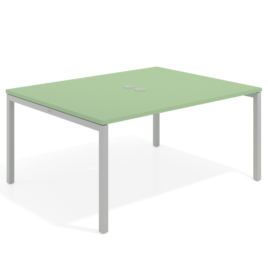 mesa co working 120x126 verde talco kube mesa coworking fondo 126cm recto 1