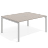 mesa co working 180x126 rayado coco kube mesa coworking fondo 126cm recto 1