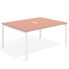 mesa co working 120x126 rosa talco kube mesa coworking fondo 126cm recto 1
