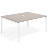 mesa co working 120x126 rayado coco kube mesa coworking fondo 126cm recto 1