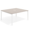 mesa co working 120x142 gris coco kube mesa coworking fondo 142cm recto 1
