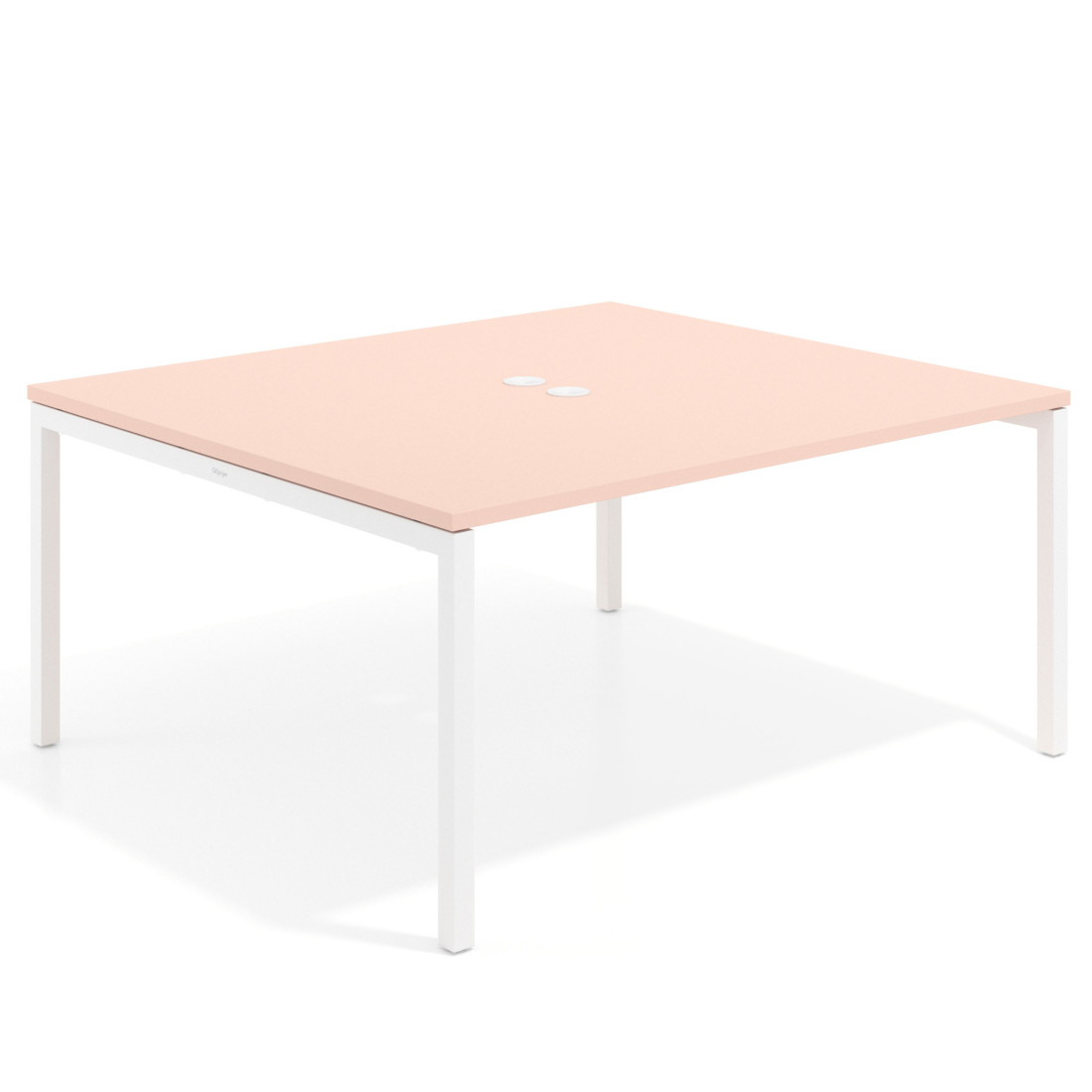 mesa co working 120x142 rosa nube kube mesa coworking fondo 142cm recto 1