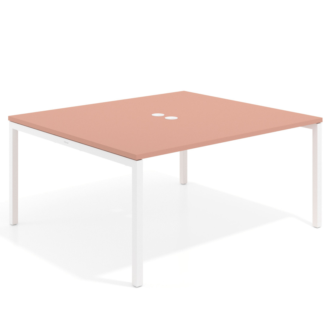 mesa co working 120x142 rosa talco kube mesa coworking fondo 142cm recto 1
