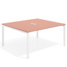 mesa co working 120x142 rosa talco kube mesa coworking fondo 142cm recto 1