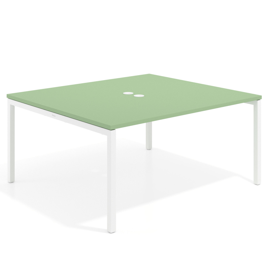 mesa co working 120x142 verde talco kube mesa coworking fondo 142cm recto 1