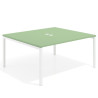 mesa co working 120x142 verde talco kube mesa coworking fondo 142cm recto 1