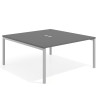 mesa co working 160x166 gris tormenta kube mesa coworking fondo 166cm recto 1