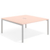 mesa co working 160x166 rosa nube kube mesa coworking fondo 166cm recto 1