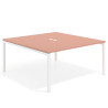 mesa co working 120x166 rosa talco kube mesa coworking fondo 166cm recto 1