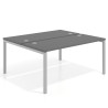 mesa multipuesto 100x142 gris tormenta kube mesa bench fondo 142cm recto 1