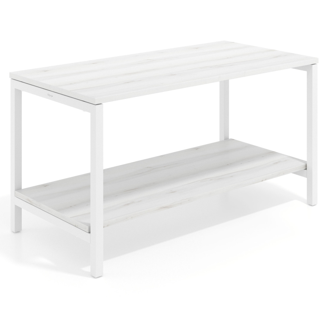 mesa de colectividad 100x80 albo kube mesa expositor 2 alturas recto 1