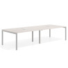 mesa multipuesto 240x126 california kube mesa coworking doble fondo 126cm recto 1
