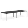 mesa multipuesto 240x126 bocamina kube mesa coworking doble fondo 126cm recto 1