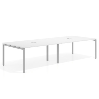 Mesa coworking doble fondo 126cm