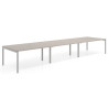 mesa multipuesto 360x126 rayado coco kube mesa coworking triple fondo 126cm recto 1