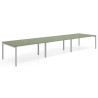 mesa multipuesto 360x126 rayado sauce kube mesa coworking triple fondo 126cm recto 1