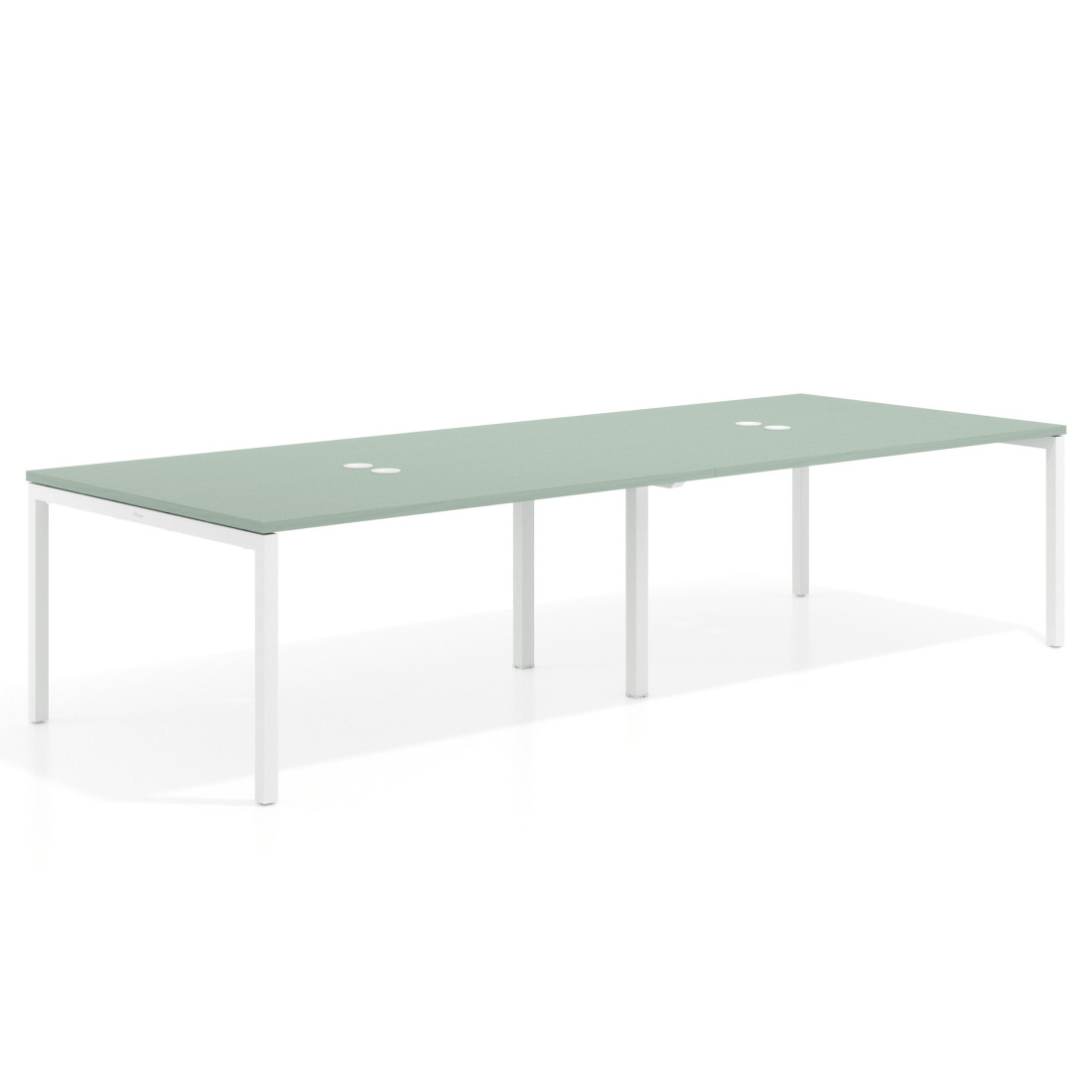mesa multipuesto 240x126 iris kube mesa coworking doble fondo 126cm recto 1