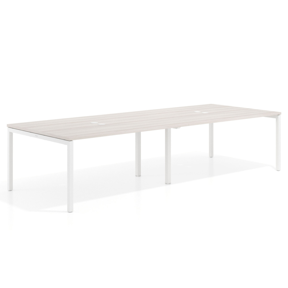 mesa multipuesto 240x126 california kube mesa coworking doble fondo 126cm recto 1