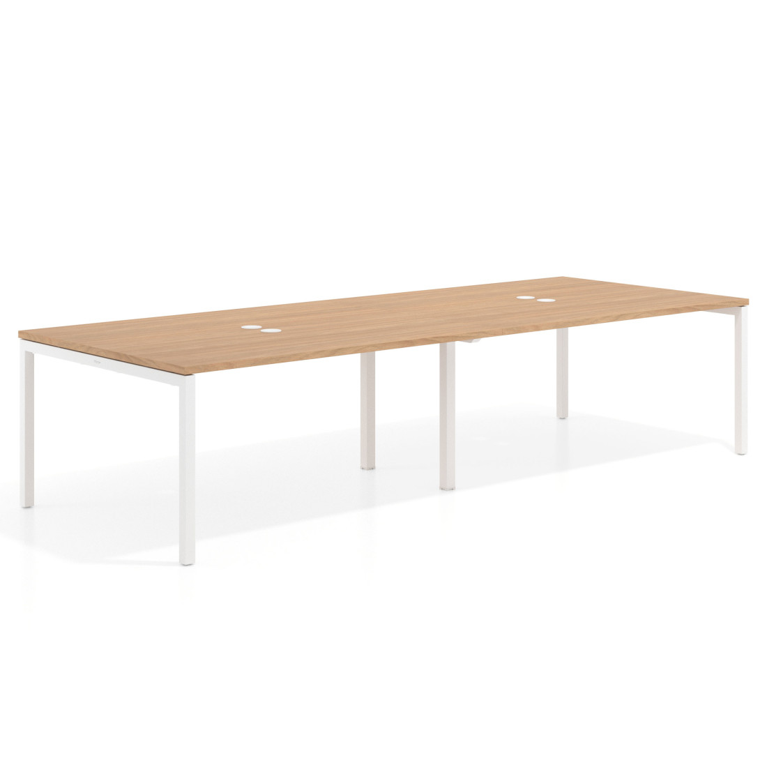 mesa multipuesto 240x126 siroco kube mesa coworking doble fondo 126cm recto 1