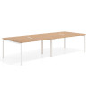 mesa multipuesto 240x126 siroco kube mesa coworking doble fondo 126cm recto 1